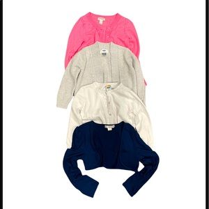 Lot of 4 Girls Cardigans